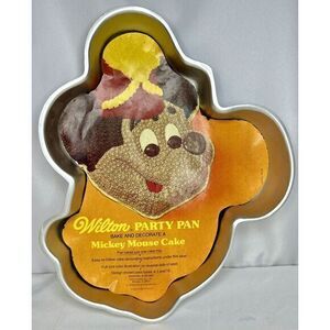 Vintage Wilton Disney Mickey Mouse Cake Pan 1976 Baking Cake Form Mold‎ 2105-328